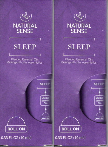 Natural Sense Sleep Blended Essential Oils Roll-On Purple Unisex Aromatherapy
