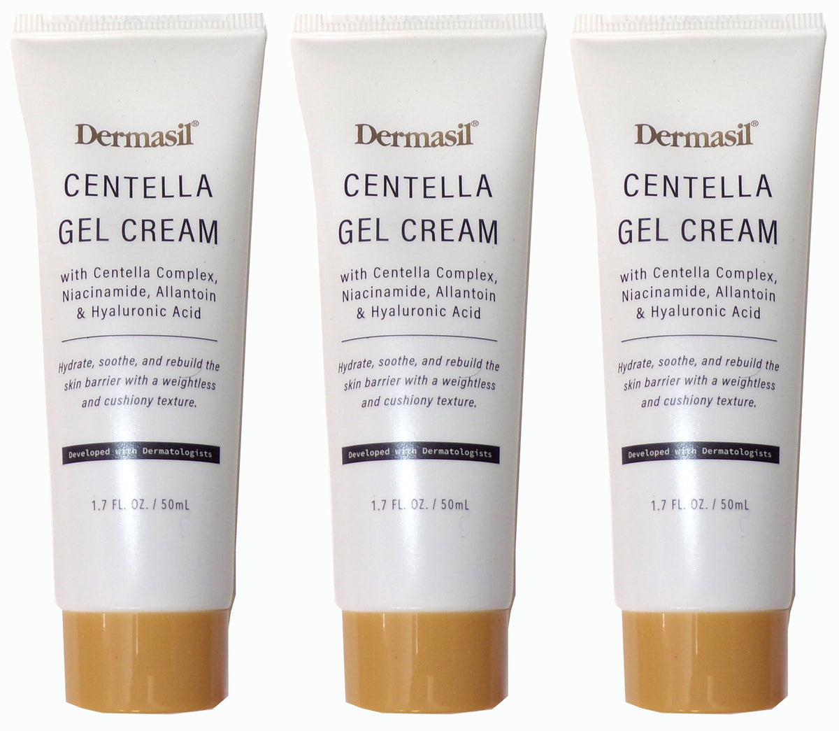 Dermasil Centella Gel Cream with Centella Complex, Niacinamide (Set of 3)