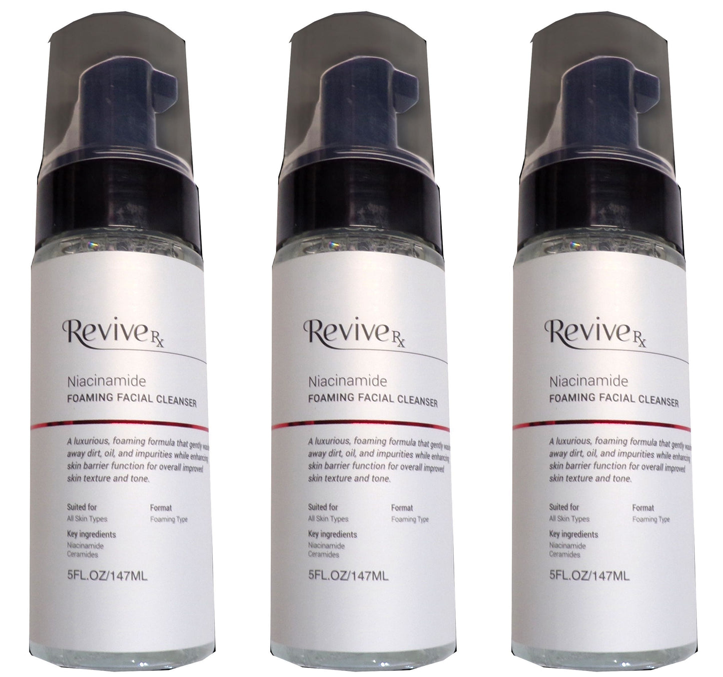 REVIVE RX Niacinamide Foaming Facial Cleanser (Set of 3)