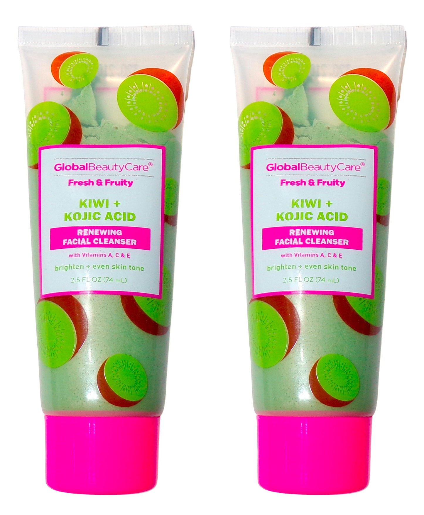 Fresh & Fruity Kiwi + Kojic Acid Renewing Facial Cleanser Vitamin A,C,E. 2,5 oz.
