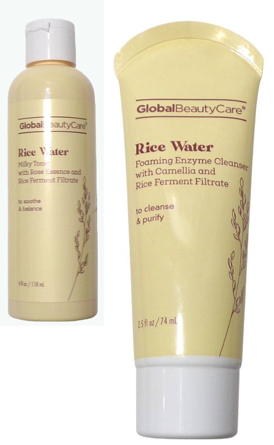 Global Beauty Care Rice Water Cleanser & Milky Toner (Set of 2)