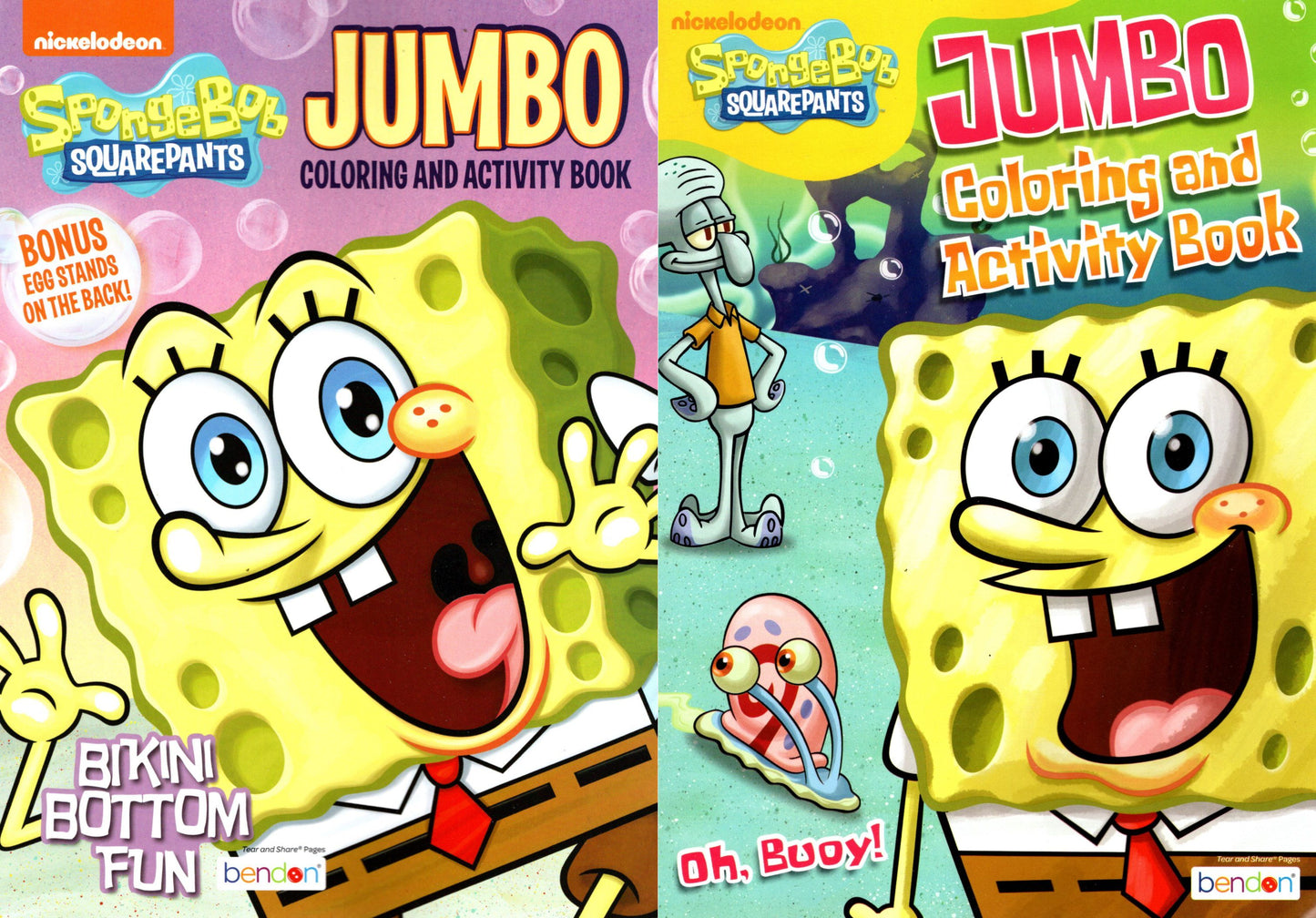 SpongeBob - Bikini Bottom Fun & Oh Buoy! - Jumbo Coloring & Activity Book