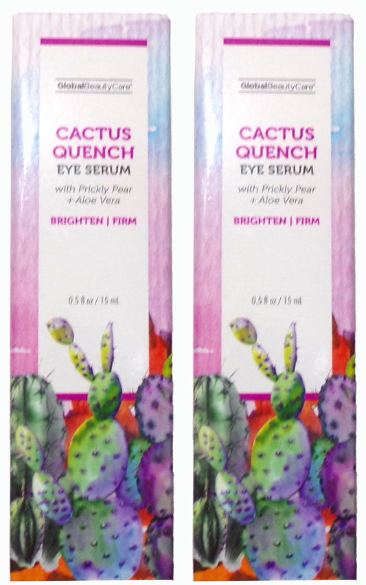 Global Beauty Care Cactus Quench Eye Serum with Prickly Pear & Aloe Vera, 0.5 FL