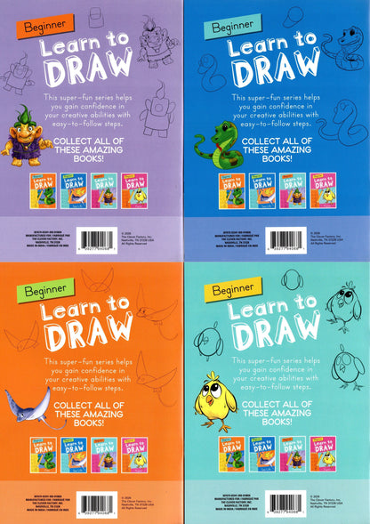 Beginner iDraw - Learn to Draw - Sea Life, Farm, Fantasy & Pets - Book