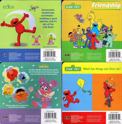 Sesame Street - Children's Board Book (Set of 4 Books)