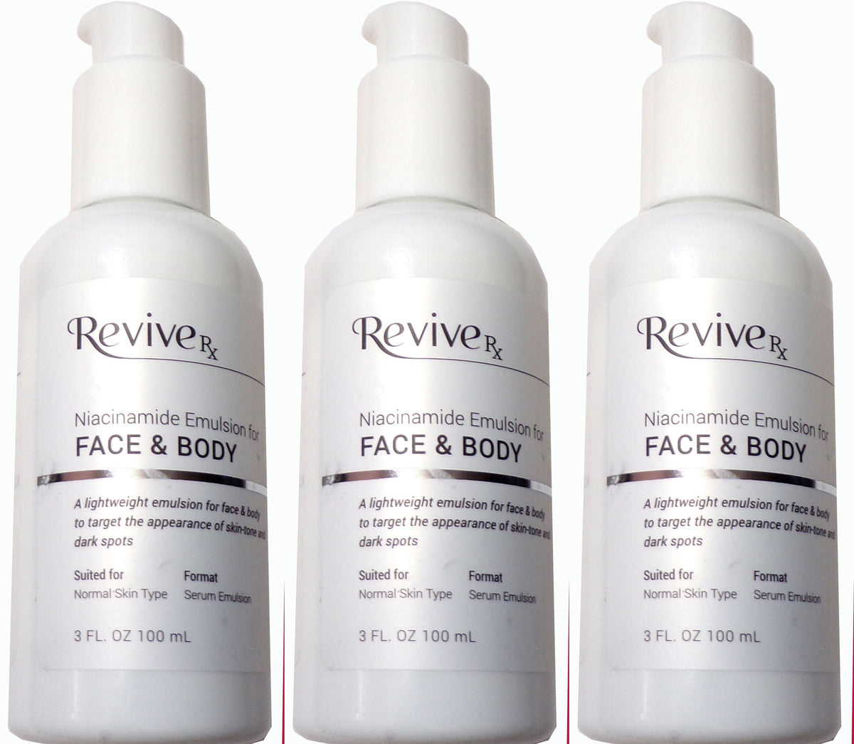 Revive Rx Niacinamide Emulsion for Face & Body 3-Pack, 9 fl. oz.