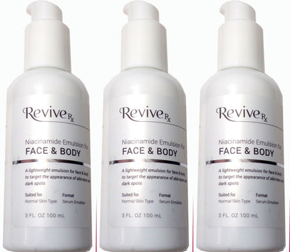 Revive Rx Niacinamide Emulsion for Face & Body 3-Pack, 9 fl. oz.