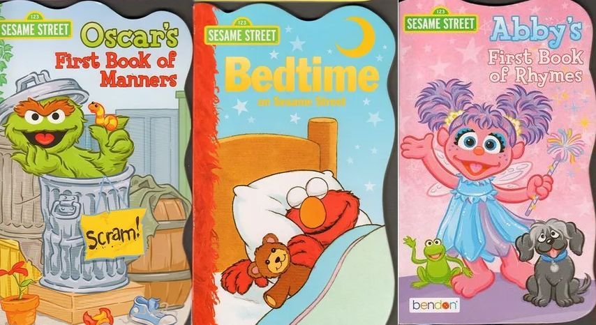 123 Sesame Street Board Books Pack of 3 Books