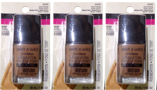 Wet n Wild Photofocus Foundation C372C Medium Dark 1fl/oz (Set of 3)
