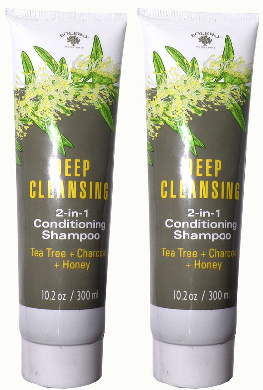 Bolero Deep Cleansing 2 In 1 Conditioning Shampoo Tea Tree + Charcoal + Honey