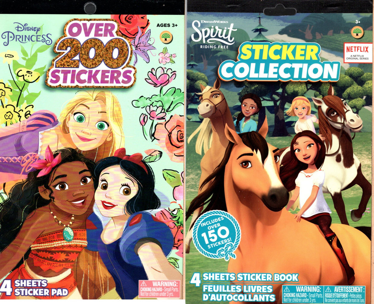 Princesses & Spirit - Sticker Collection over 200 + 150 Stickers Set