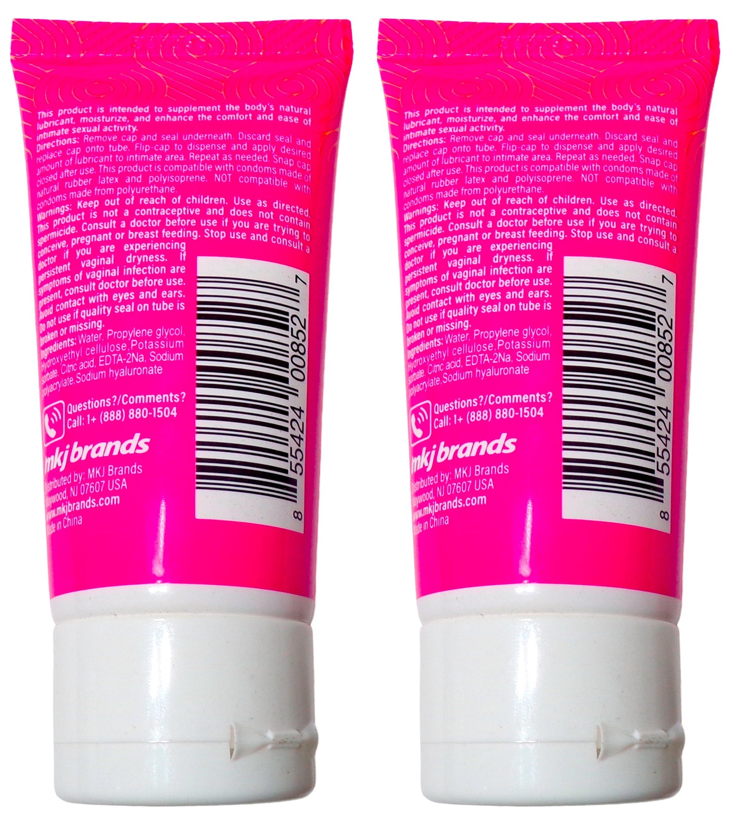 Just For Us Warming Jelly Personal Lubricant 2 oz (Set of 2)