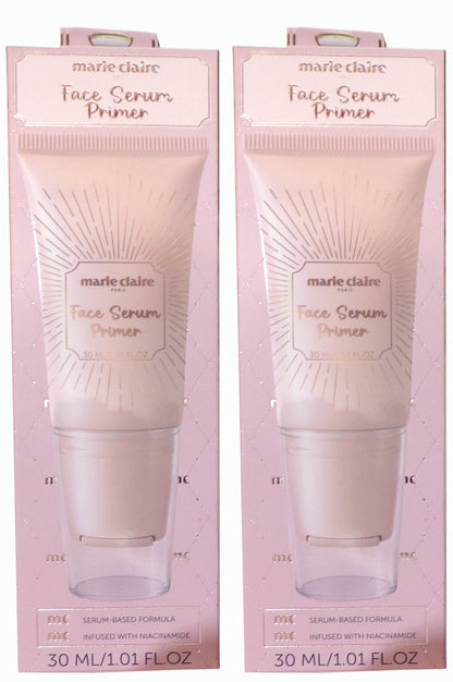 Marie Claire Paris Face Serum Primer Infused with Niacinamide 2-Pack, 2.02 fl