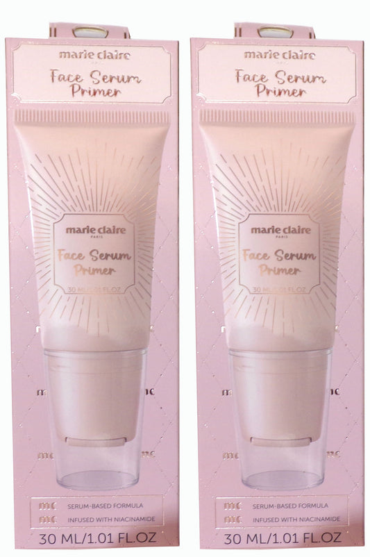 Marie Claire Paris Face Serum Primer Infused with Niacinamide 2-Pack, 2.02 fl