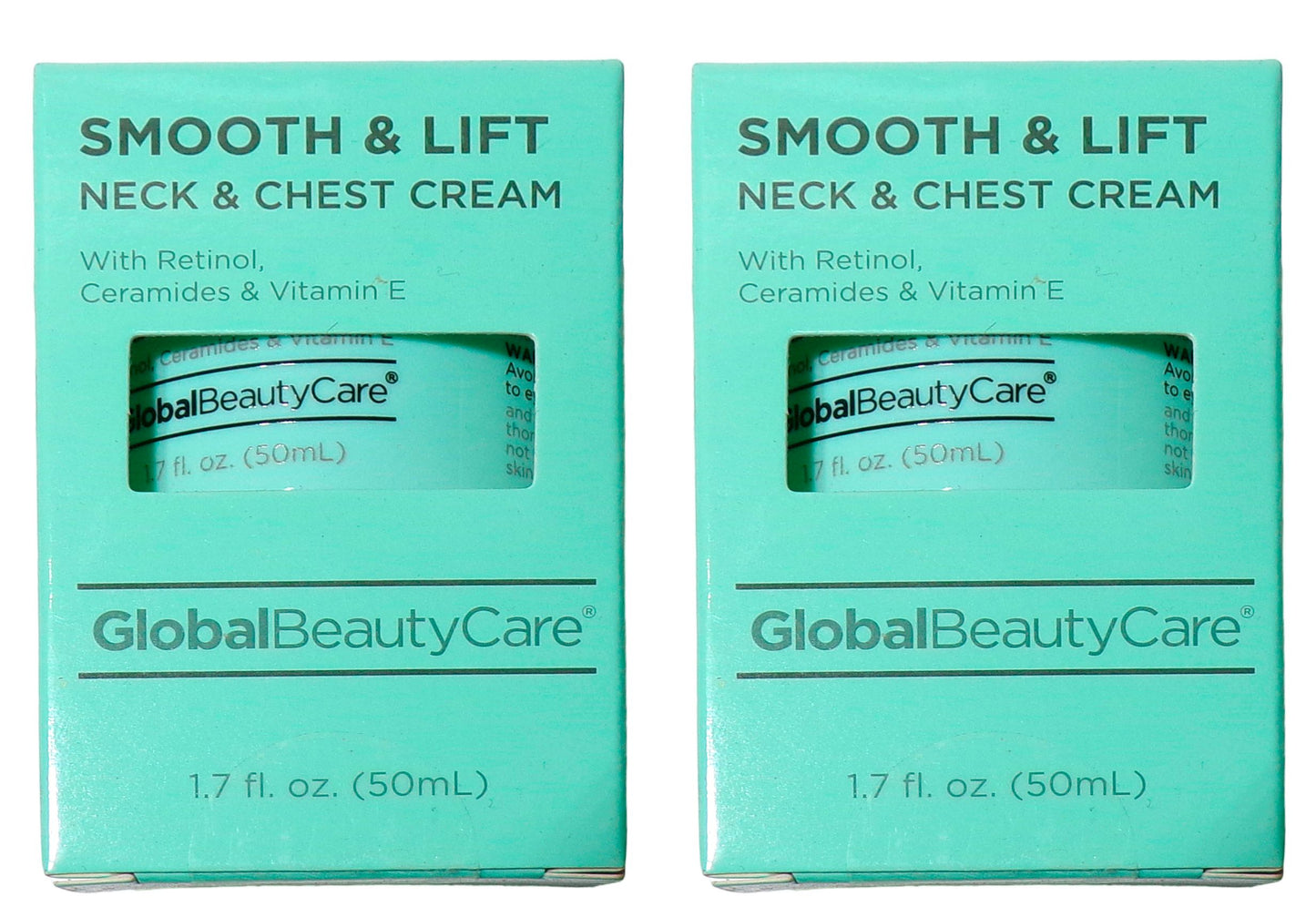 Global Beauty Care Neck & chest Cream Retinol Ceramides Vitamin E. 1.7 oz Set