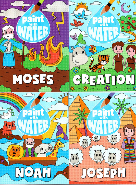 A Paint with Water - Moses, Creation, Noah, Joseph - Book from the Bible Set