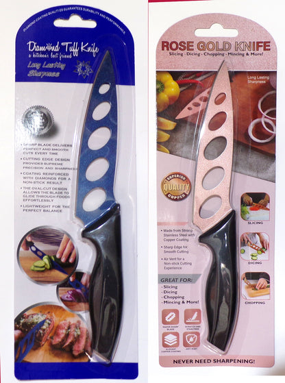 Pinnacle Brands Diamond Tuff & Rose Gold Kitchen Knife Combo Set, 2 pc