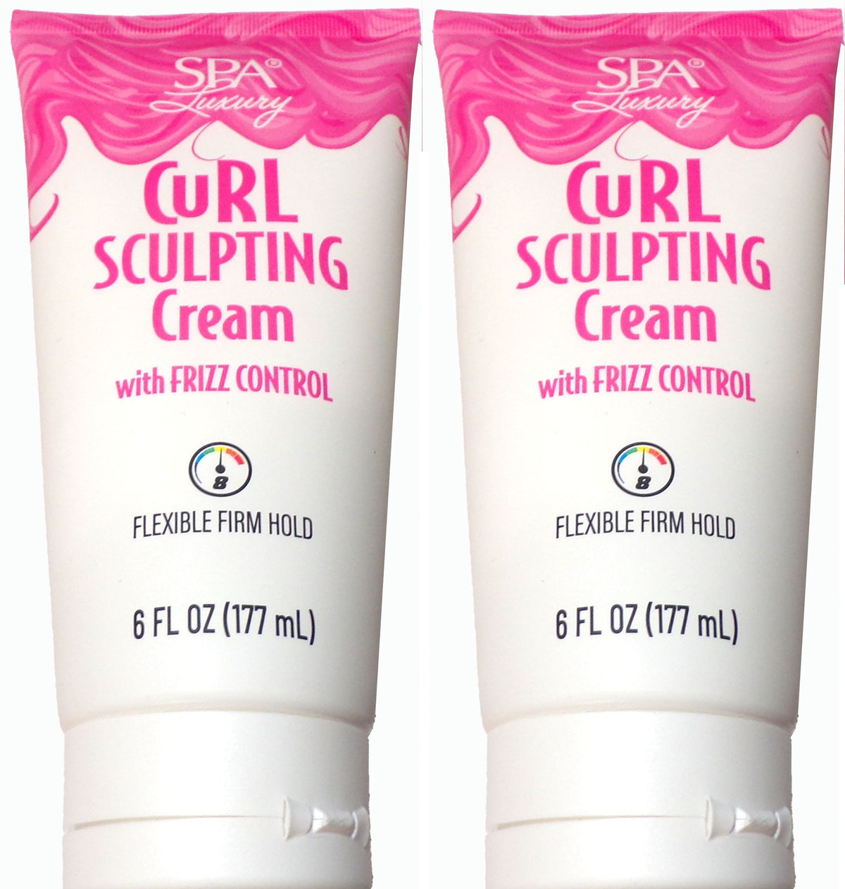 SPA Luxury Curl Sculpting Cream with Frizz Control 2-Pack, 12 fl. oz.