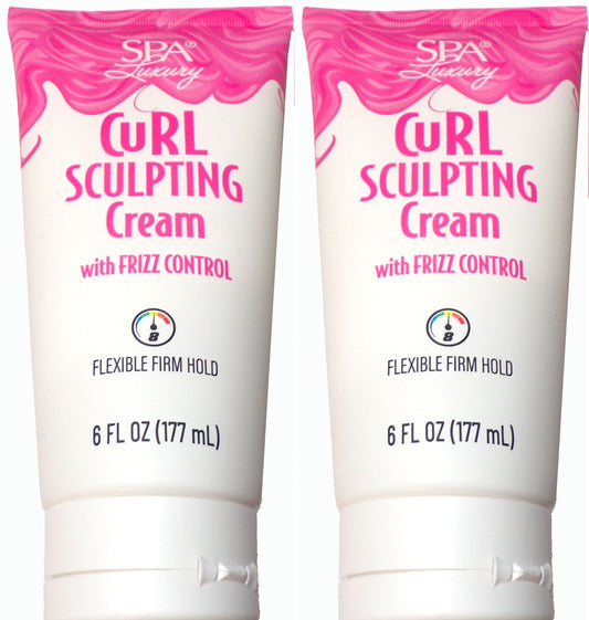 SPA Luxury Curl Sculpting Cream with Frizz Control 2-Pack, 12 fl. oz.