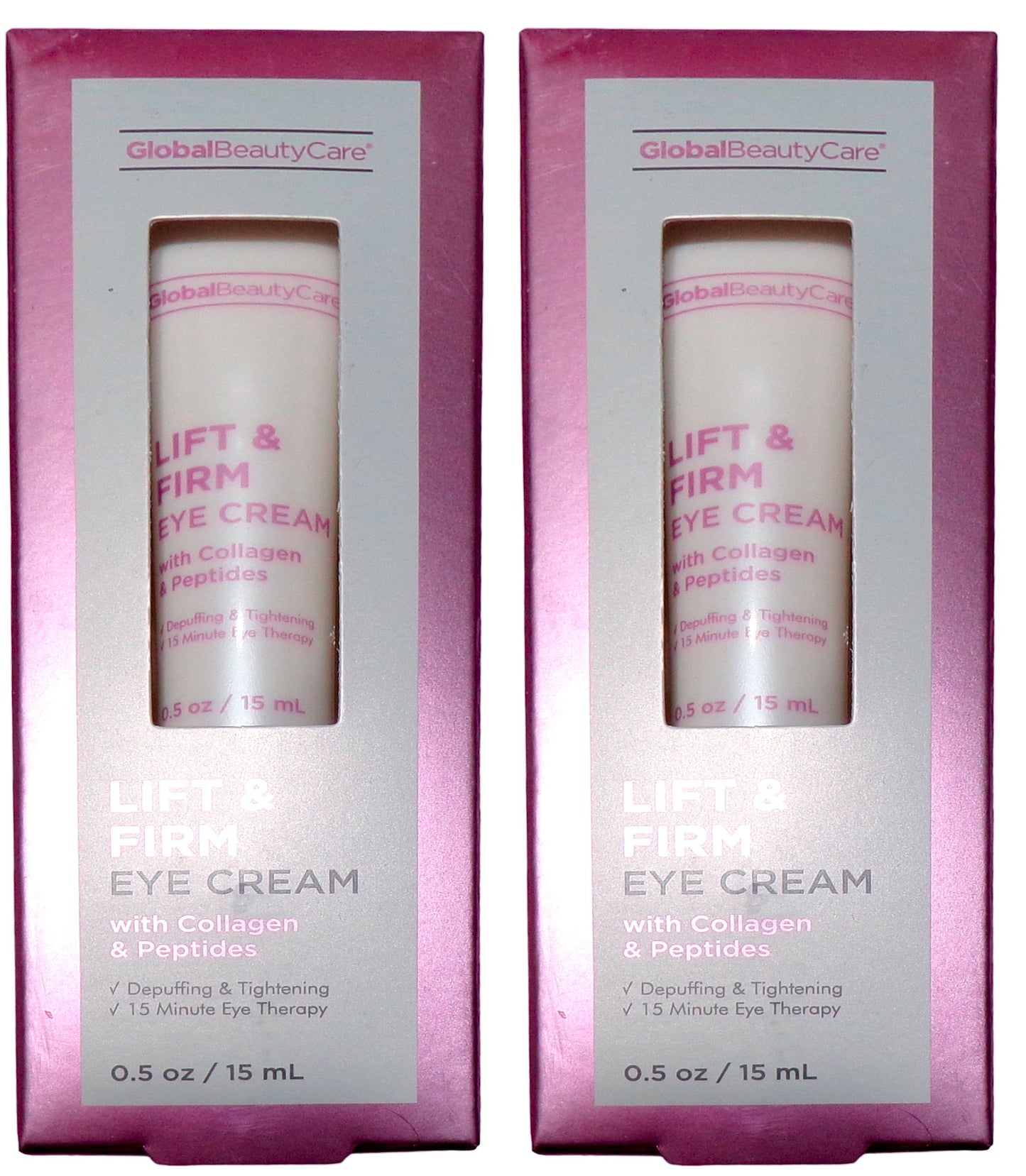 Global Beauty Care Lift & Firm Eye Cream With Collagen & Peptides 0.5 Oz