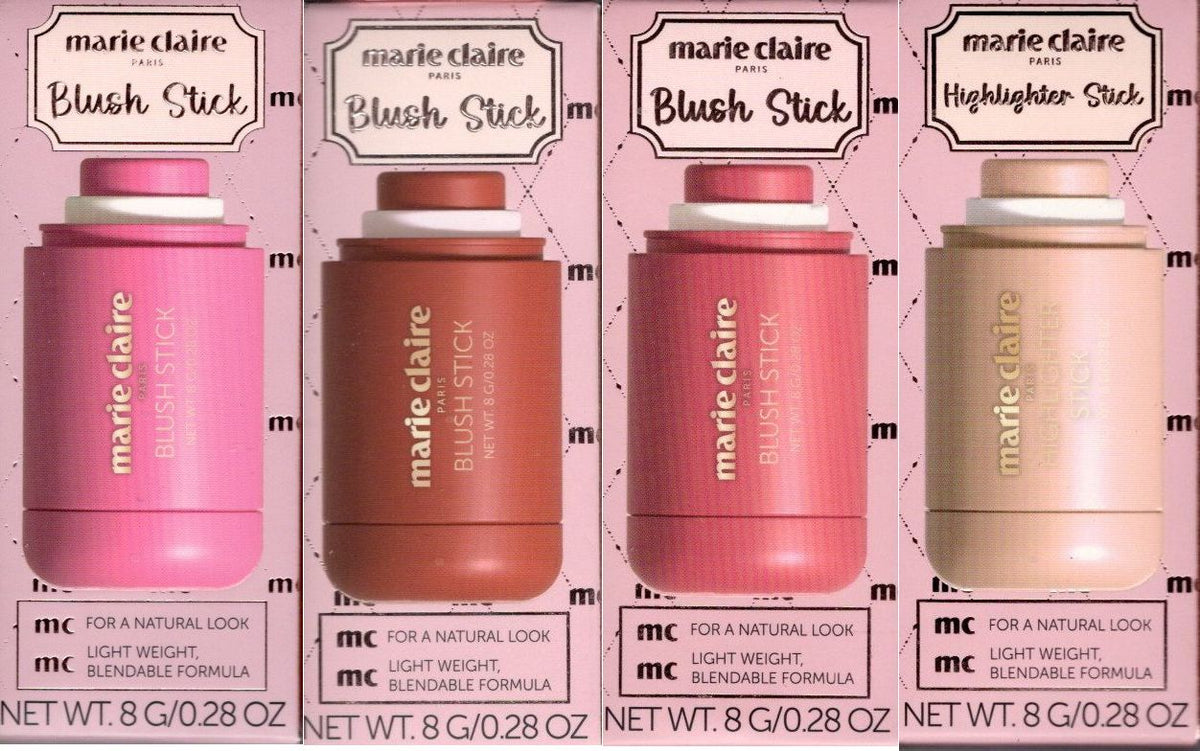 marie claire Blush & Highlighter - Pink, Toasted Toffee, Soft Mauve, Sunbeam