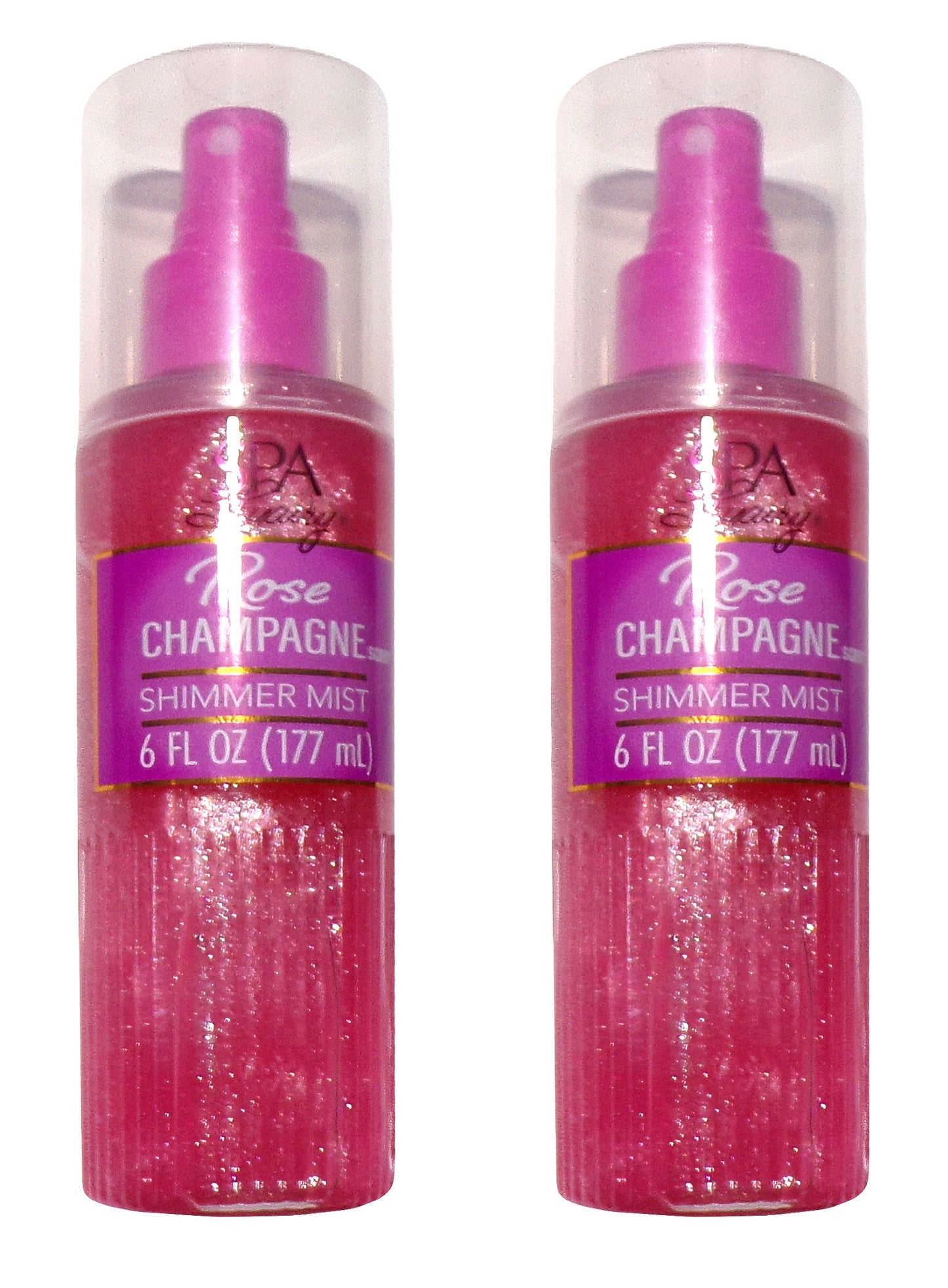 SPA Luxury Rose Champagne Shimmer Mist 6 fl oz (Set of 2)