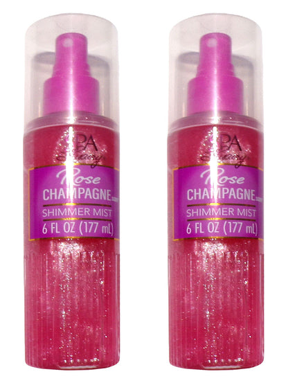SPA Luxury Rose Champagne Shimmer Mist 6 fl oz (Set of 2)