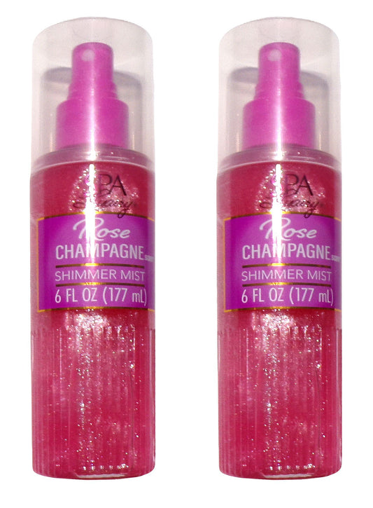SPA Luxury Rose Champagne Shimmer Mist 6 fl oz (Set of 2)
