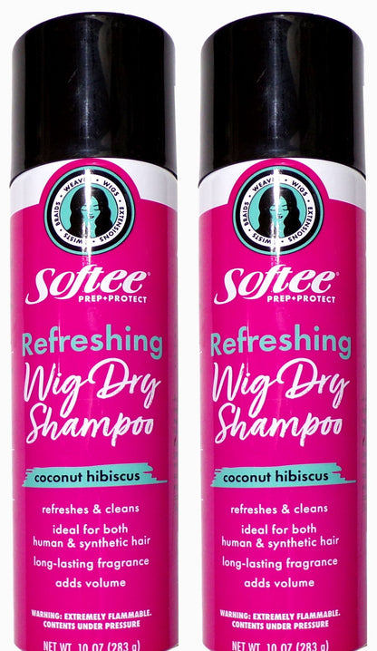 Softee Wig Weave Dry Shampoo Coconut Hibiscus 10oz (Set of 2)