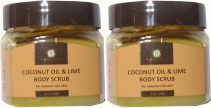 Rich Radiance Coconut Oil & Lime Body Scrub (Set of 2)