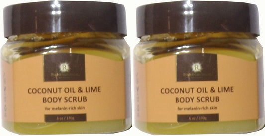 Rich Radiance Coconut Oil & Lime Body Scrub (Set of 2)