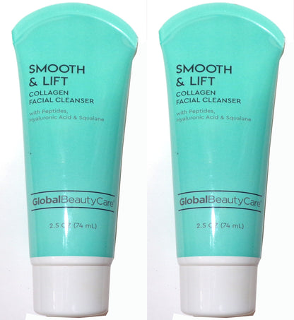 Global Beauty Care Smooth & Lift Collagen Facial Cleanser 2-Pack, 5.0 fl. oz.