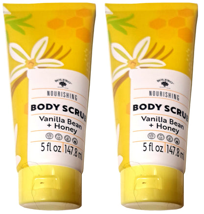 Nourishing Body Scrub - Vanilla Bean & Honey 5fl oz./147.8ml (Set of 2 Pack)