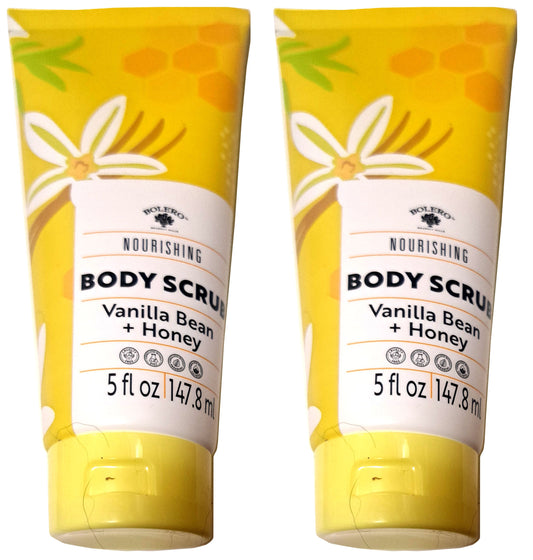 Nourishing Body Scrub - Vanilla Bean & Honey 5fl oz./147.8ml (Set of 2 Pack)