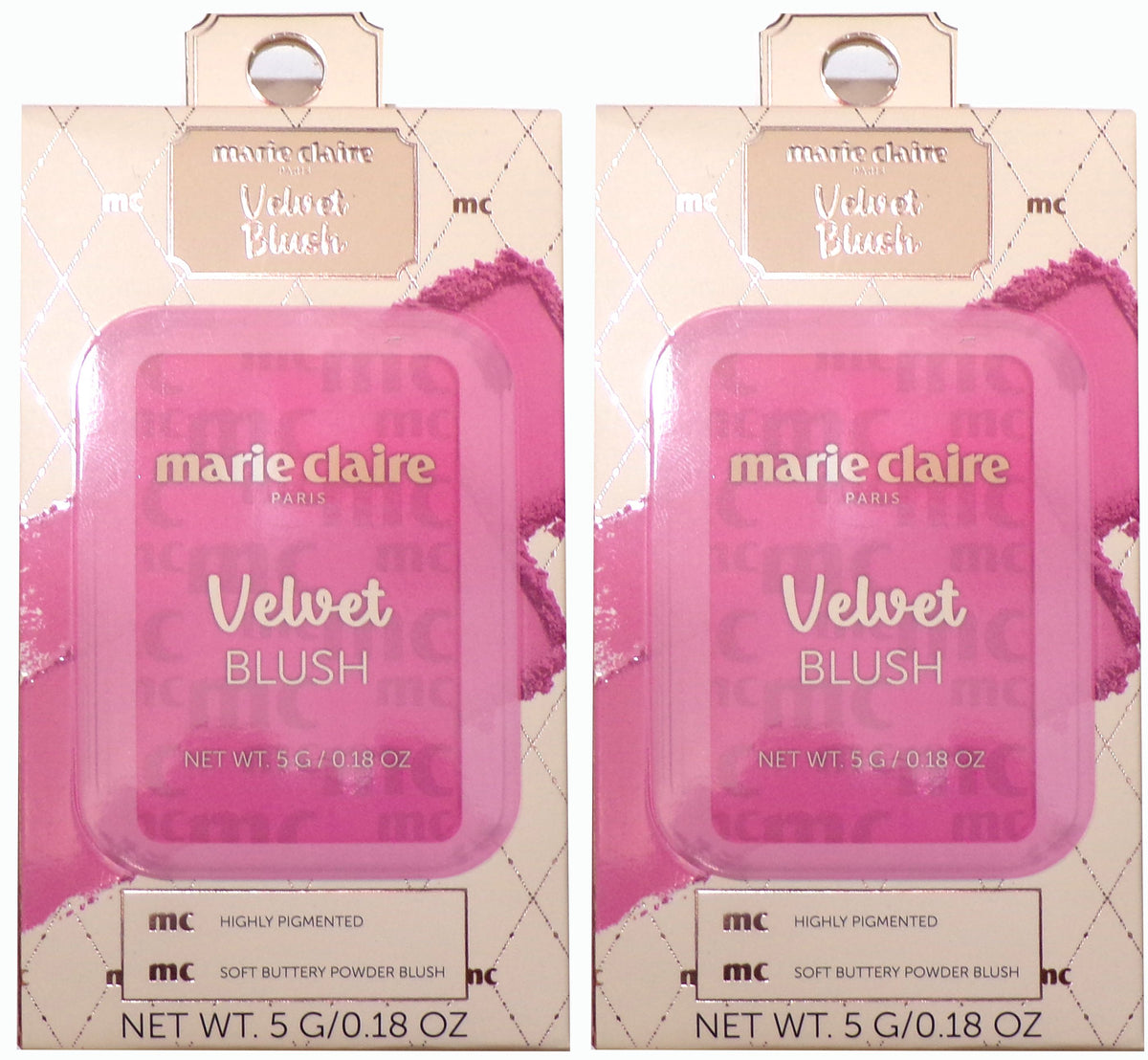 marie claire Paris Velvet Blush, 0.18 oz (Tender Hour)