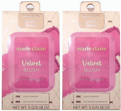marie claire Paris Velvet Blush, 0.18 oz (Tender Hour)