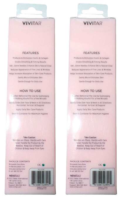 Vivitar Simply Beautiful Microneedle Facial Roller .25mm Restore Your Skin