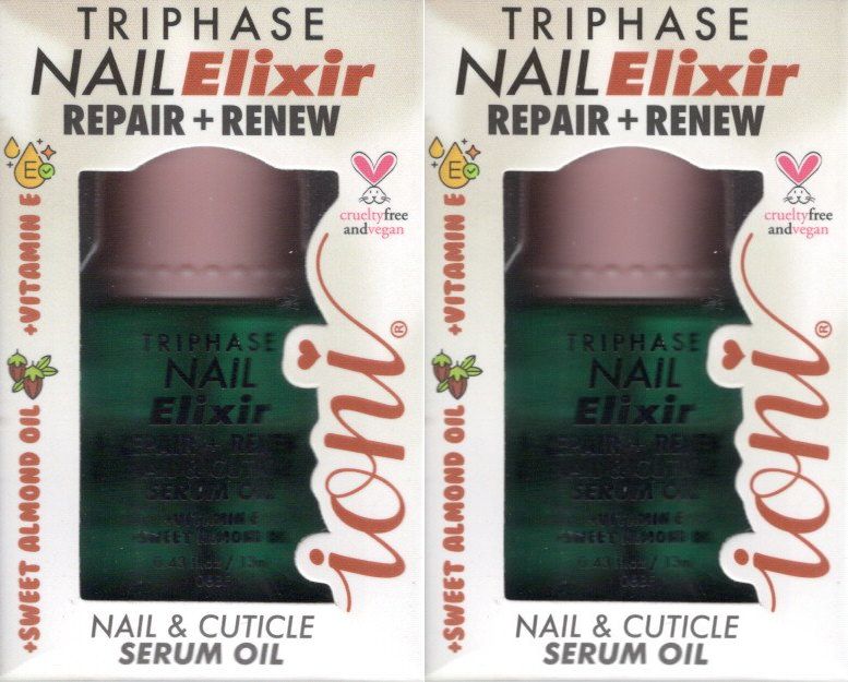 ioni Triphase Nail Elixir Repair Renew Serum Oil 0.43 FL OZ (Set of 3)