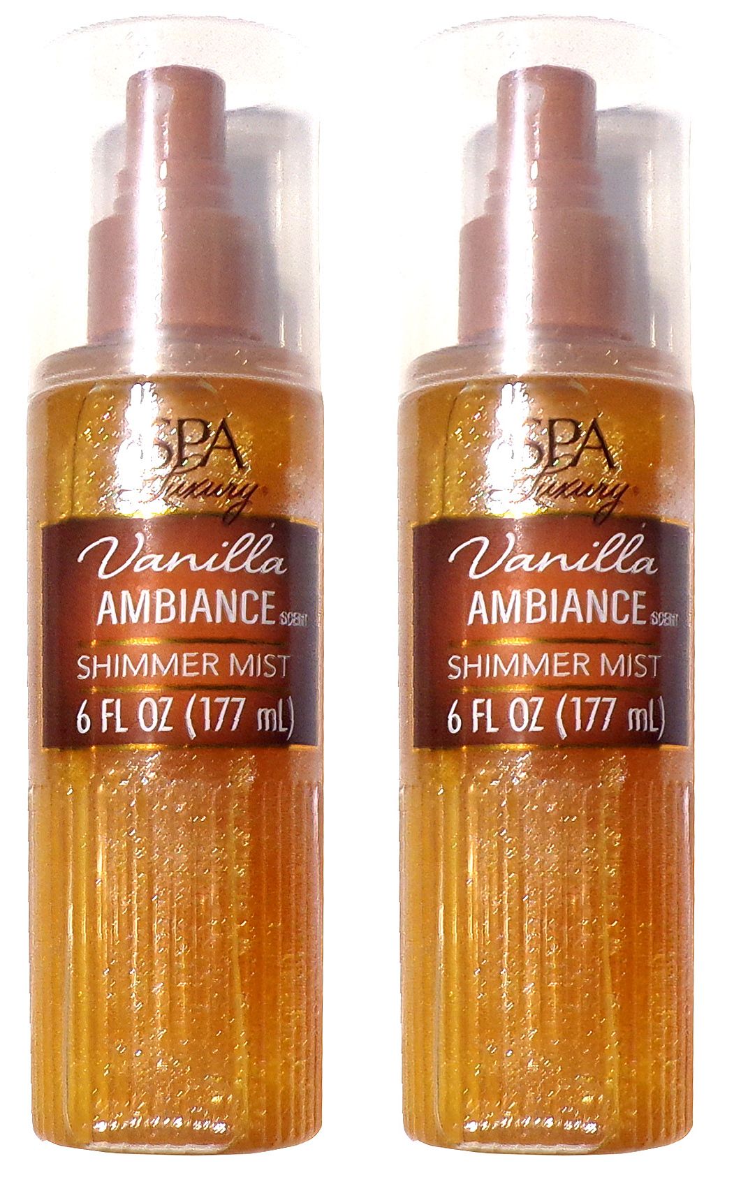 SPA Luxury—Vanilla Ambiance Shimmer Mist Spray—6 fl oz (Set of 2)