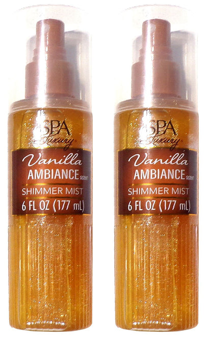 SPA Luxury—Vanilla Ambiance Shimmer Mist Spray—6 fl oz (Set of 2)