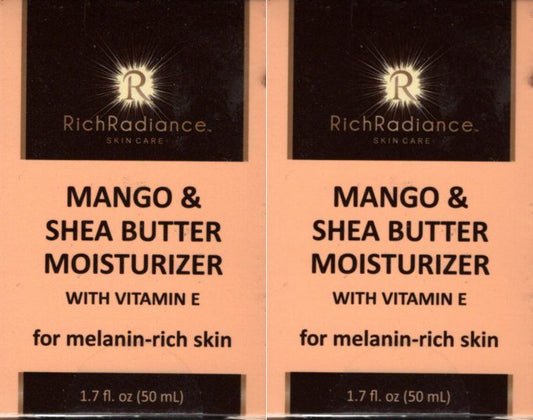 Rich Radiance Mango & Shea Butter Moisturizer with Vitamin E 1.7fl oz Set of 2