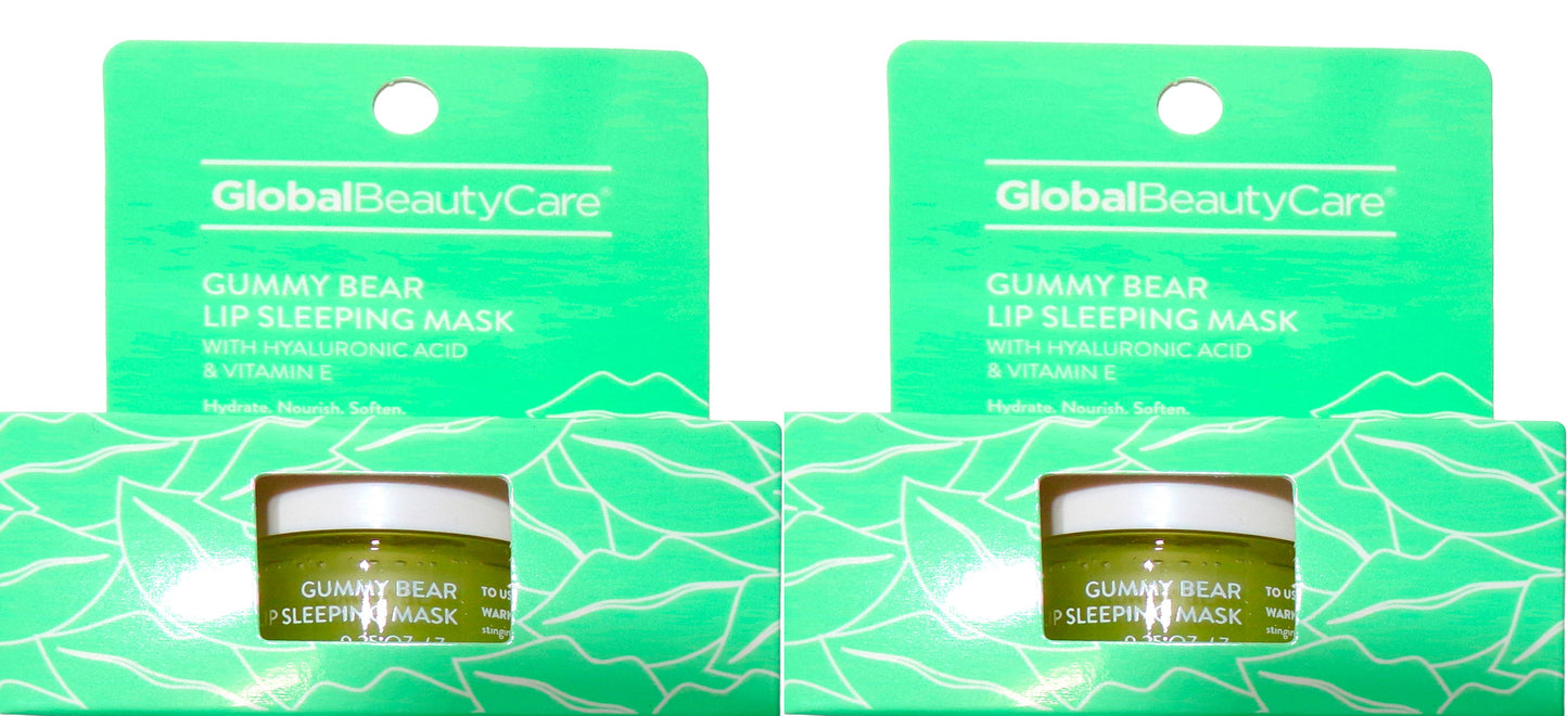Global Beauty Care Lip Sleeping Mask with Hyaluronic Acid, Vit E (Set of 2)