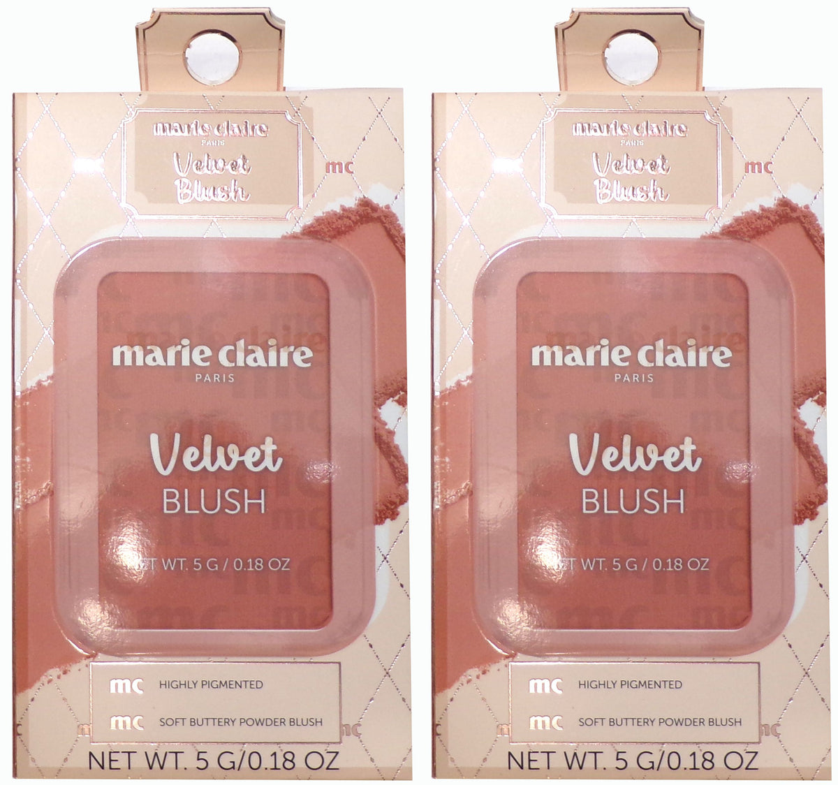marie claire Paris Velvet Blush, 0.18 oz (Honey Moon)
