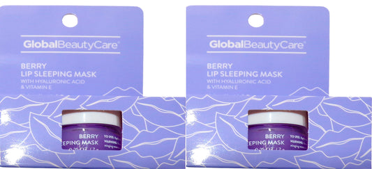Global Beauty Care Lip Sleeping Mask with Hyaluronic Acid, Vit E (Set of 2)