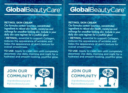 Global Beauty Care Anti-Aging Retinol Skin Care Cream 1.7oz (Set of 2))