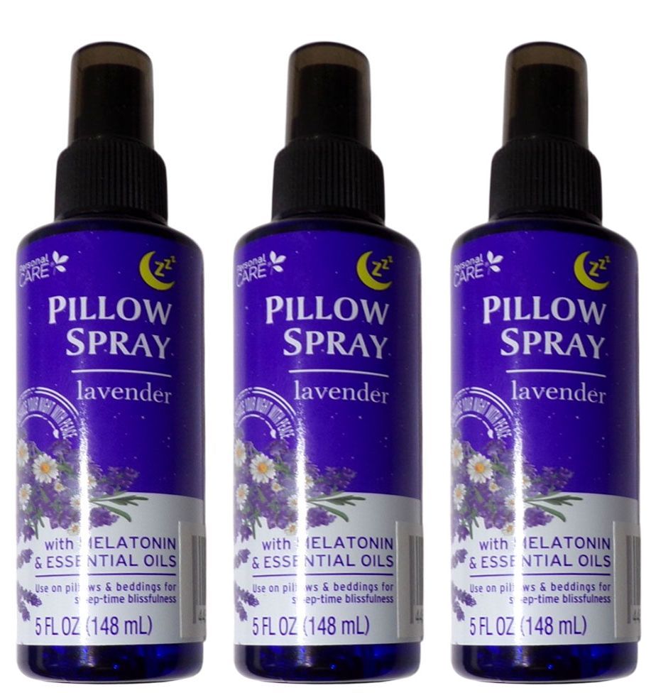 Lavender Pillow Spray Mist w/ Melatonin & Essential Oils 5oz ea. (Set of 3 Pack)