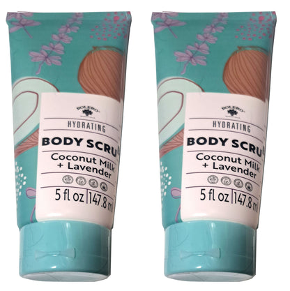 Hydrating Body Scrub - Coconut Milk & Lavender 5fl oz./147.8ml (Set of 2 Pack)
