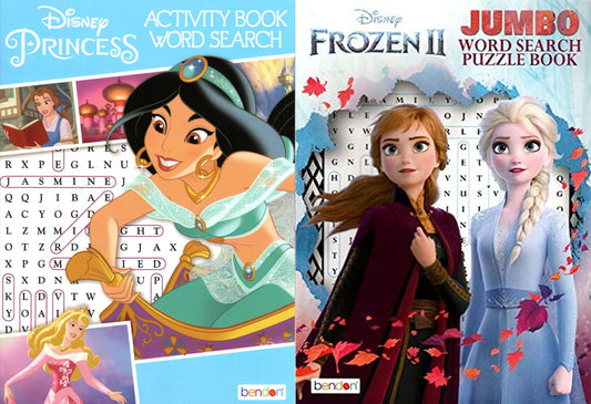 Disney Princess & Frozen II - Activity Book Word Search (Set of 2 Books)