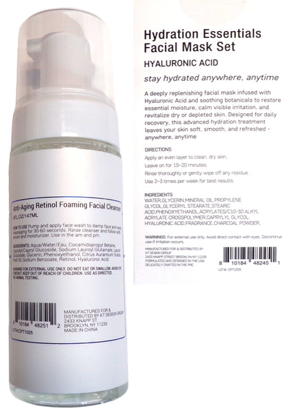 Revive RX - Foaming Cleanse, Essentials Facial Mask (Set of 2)