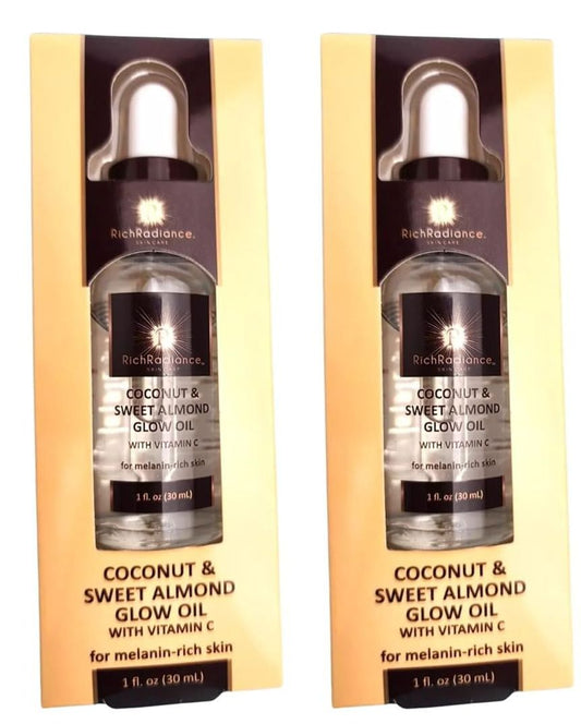 Rich Radiance Skin Care Coconut & Sweet Almond Face Glow Oil With Vitamin C